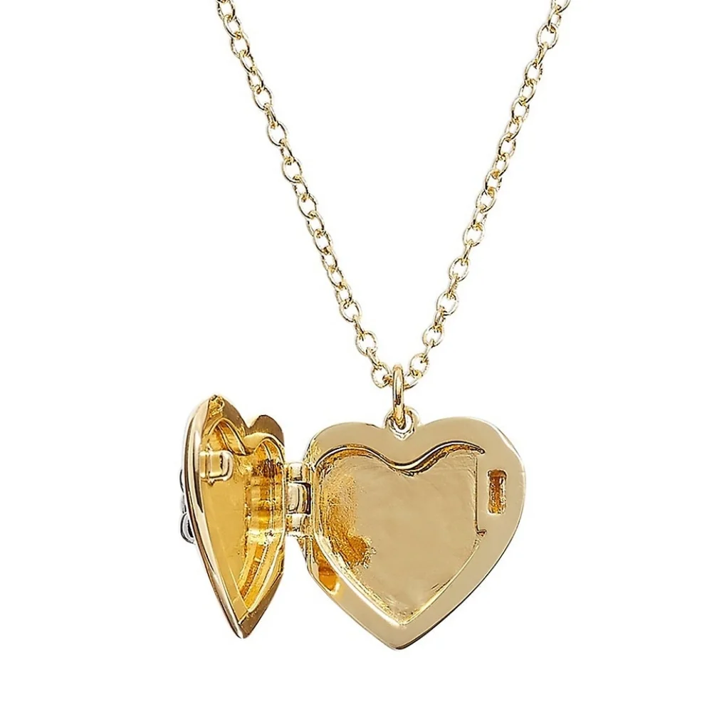 Coach Gold Heart Pendant Locket Necklace - Picture 4 of 8